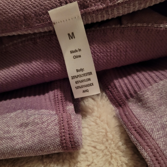 Amazon "Heart Booty" Purple Leggings - Picture 6 of 6